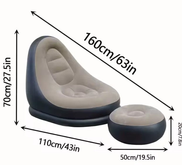 Combo Confort Premium: Sofá + Sillón + Inflador